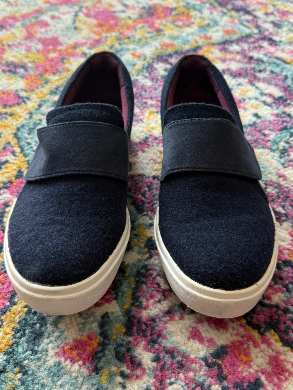 Dr Scholl's Be Wandered Memory Foam Slip-On Navy Women's 6.5 - Worn Once!